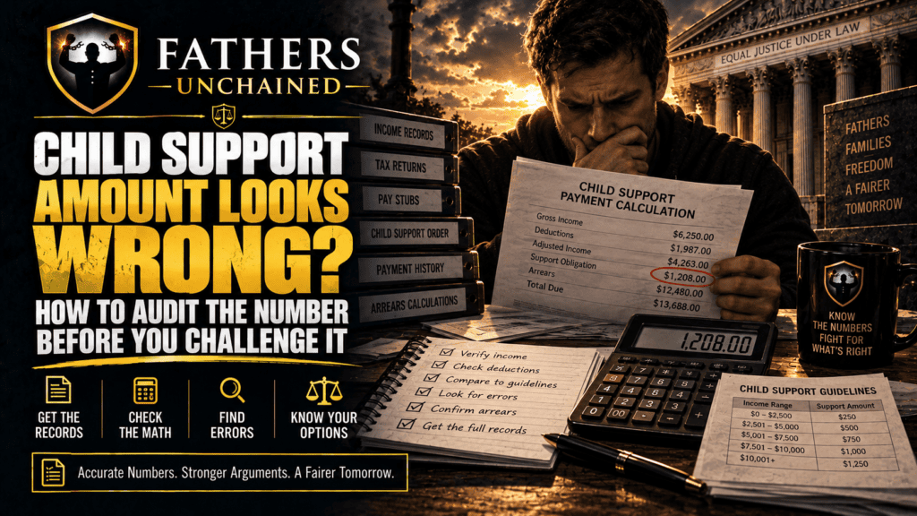 Child support amount looks wrong — how to audit the number