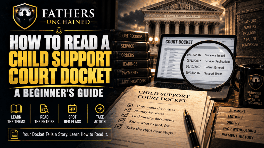 how to read child support court docket - docket records guide