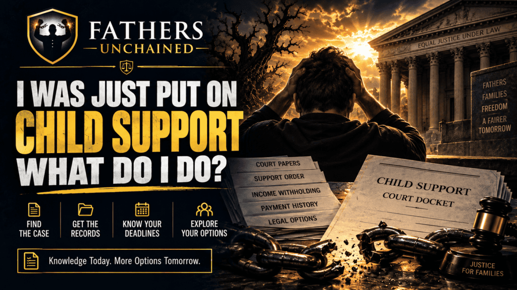 I was just put on child support - first steps and court records